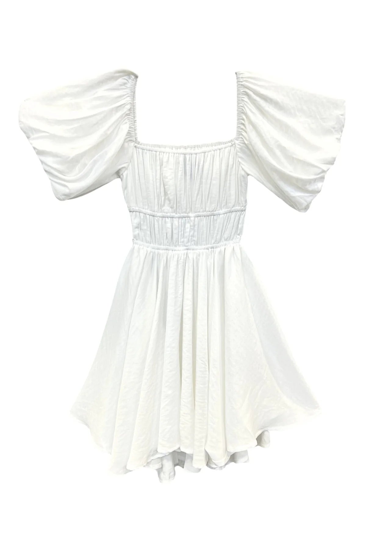 Graceful White Katie J Dress for Women - Elegant & Comfortable for Weddings, Parties & Special Occasions