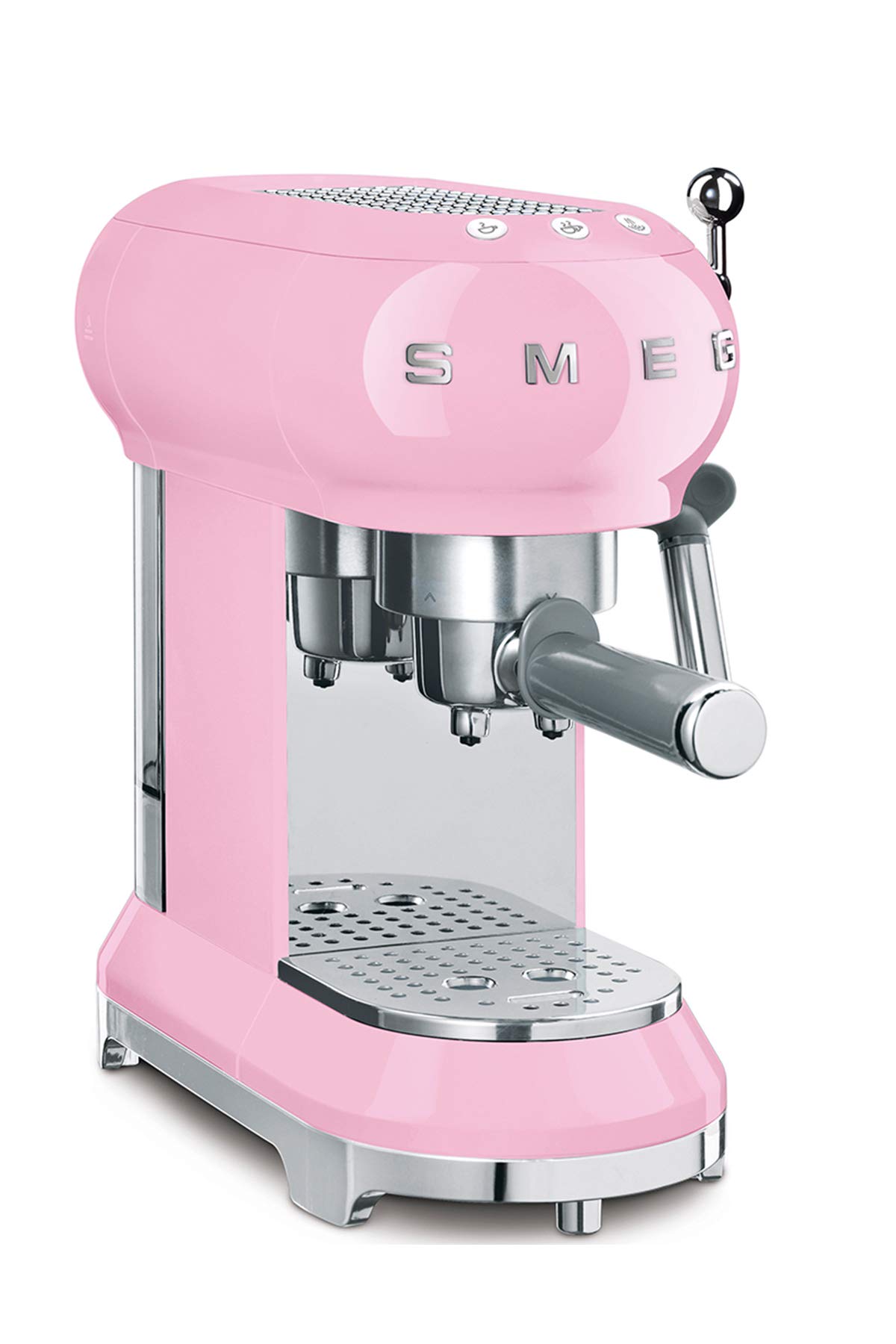 Smeg Pink Espresso Coffee Machine - Premium Home & Office Coffee Maker for Adults - Perfect Gift for Coffee Lovers (Ideal for Kitchens, Offices & Gifts)