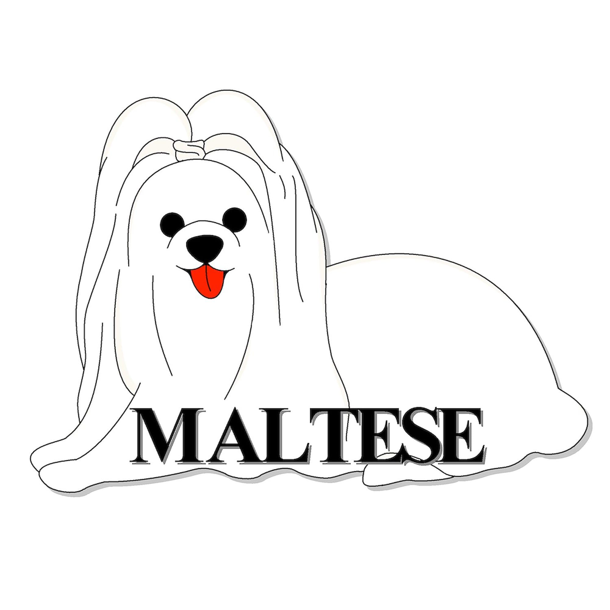 Cartoon Maltese Tote Bag - Natural Canvas Reusable Shopping Bag for Groceries, Beach & Daily Use | Eco-Friendly Cotton Tote with Cute Dog Design