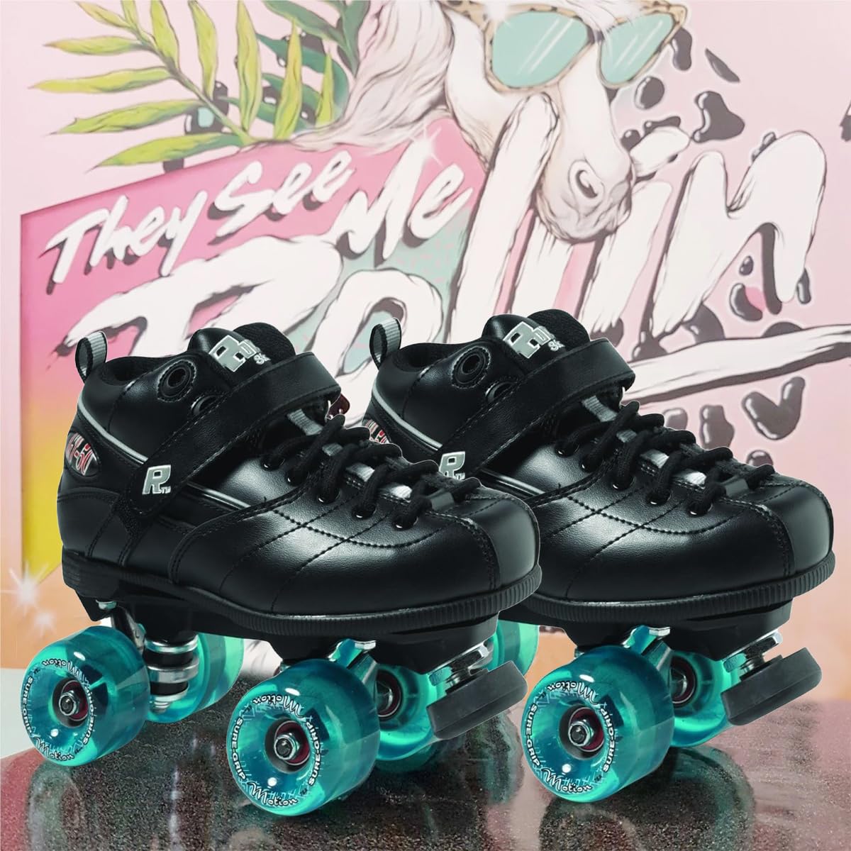Sure Grip GT50 Motion Roller Skates - Stylish Lightweight Outdoor Skates for Men & Women with Nylon Composite Frame, 62mm Wheels & ABEC-5 Bearings - Perfect for Park Trails and Urban Cruising