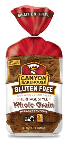 Canyon Bakehouse Gluten Free Bread - Heritage Style Whole Grain, 24oz XL Loaf (Pack of 6) | Healthy Breakfast & Sandwich Making for Celiac & Gluten Sensitive Diets