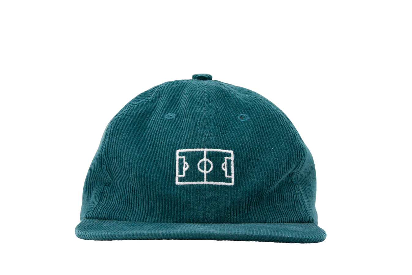 Goiaba E.C. 6 Panel Corduroy Hat for Men & Women - Vintage Style Bottle Green Corduroy Cap - Perfect for Outdoor Activities, Hiking, and Casual Wear