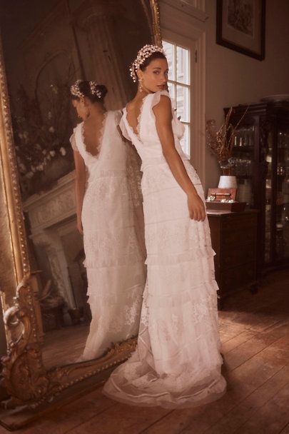 BHLDN Sachin & Babi Inez Wedding Gown - Elegant Lace Bridal Dress for Formal Ceremonies & Special Occasions