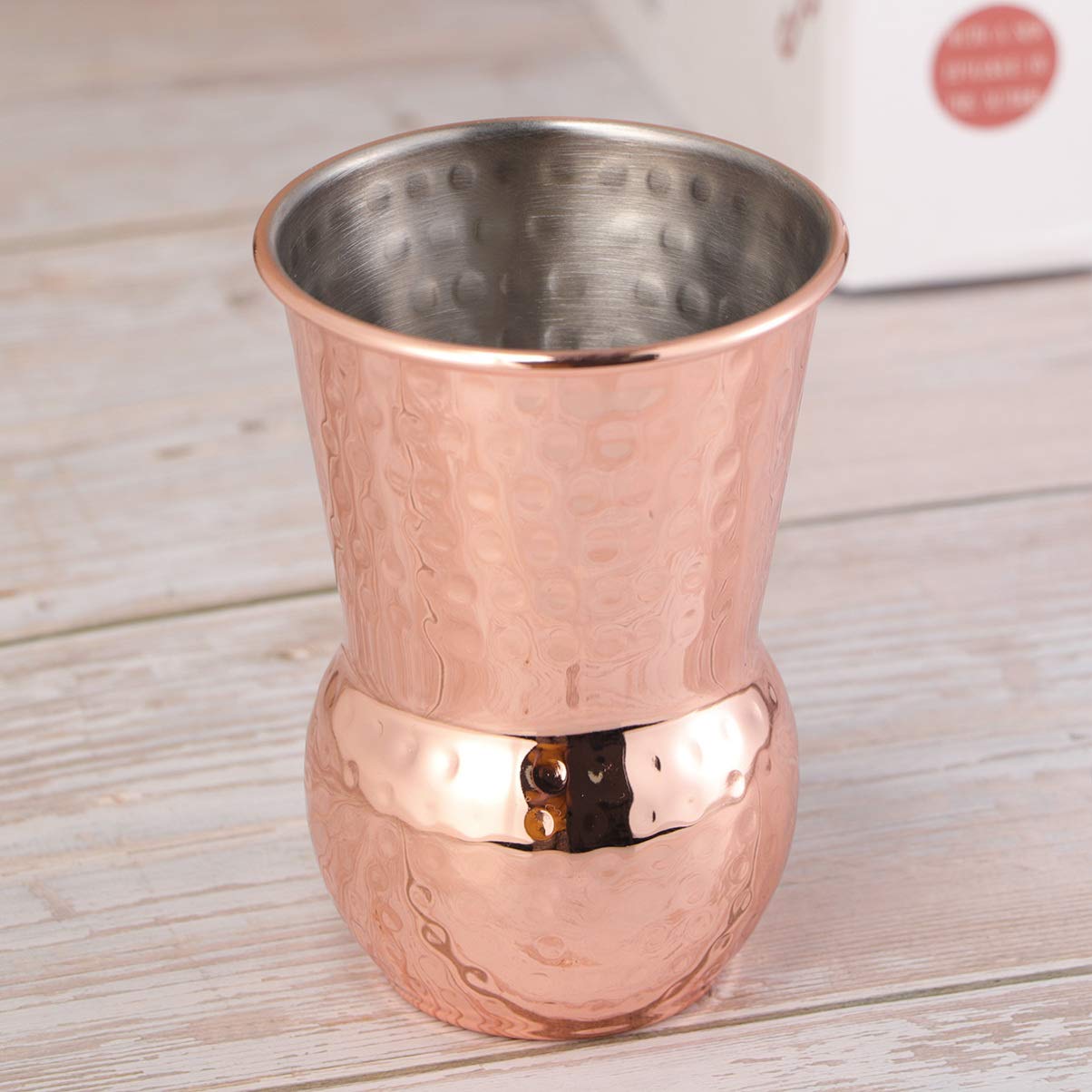Premium Hammered Copper Mugs Set - 16oz Cocktail Cups with Shot Glasses, Durable Handcrafted Copper Moscow Mule Mugs for Whiskey, Mojito, Iced Coffee & Bar Drinks - Perfect for Parties, Home Bars & Gifts