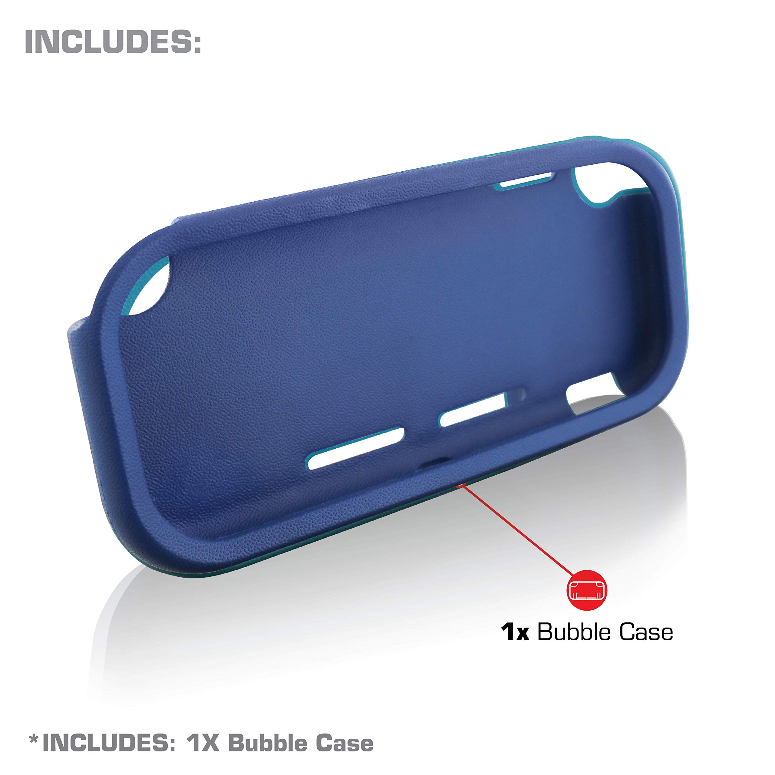 Nyko Bubble Case for Nintendo Switch Lite - Protective Shockproof Cover with Ergonomic Grip, Blue | Compatible with Nintendo Switch Lite | Perfect for Gaming, Travel & Everyday Protection