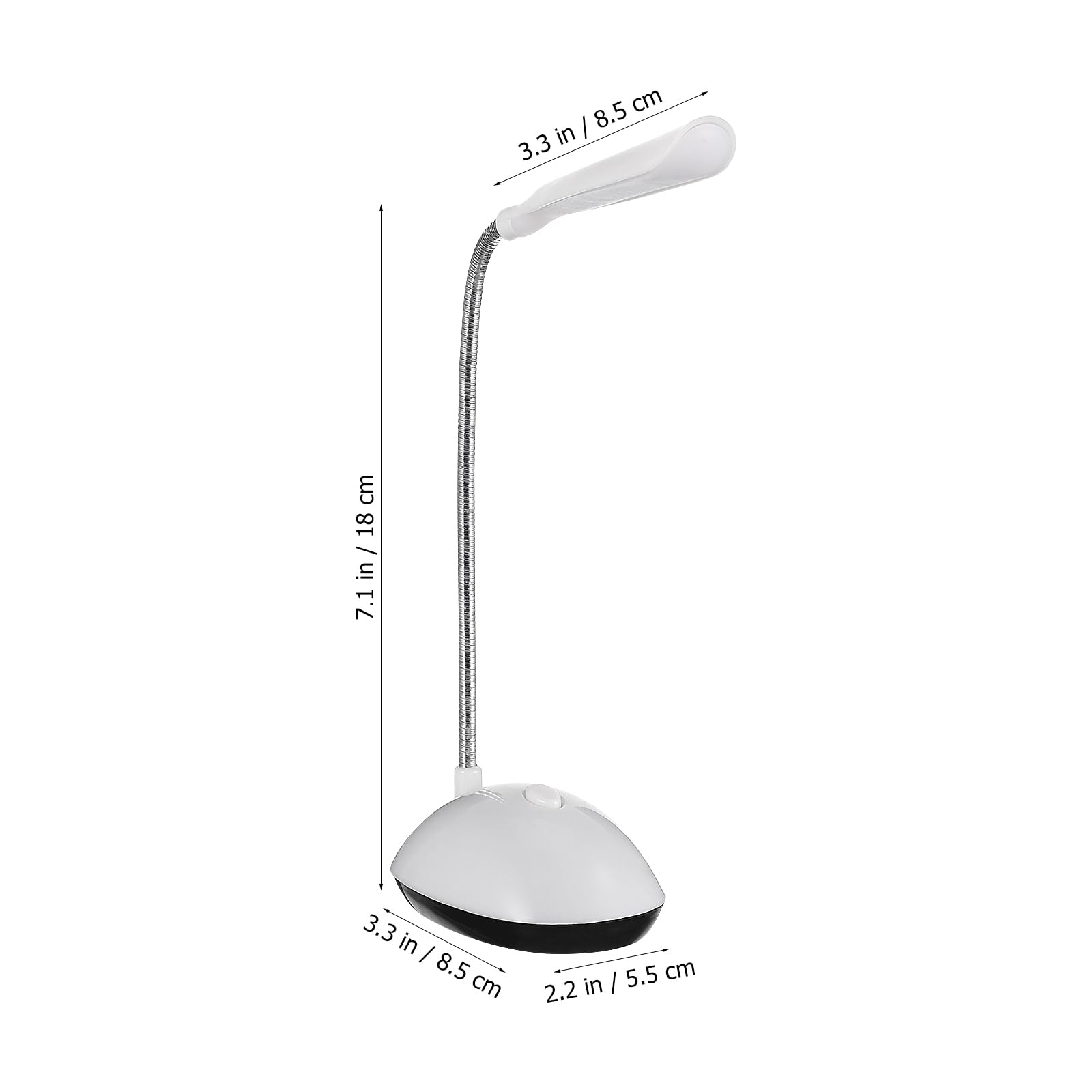 Uonlytech Portable LED Desk Lamp - Flexible Eye-Caring Table Lamp with Battery Operation for Dorm, Study, Office & Bedroom | Perfect for Reading, Night Use & Workspace Lighting