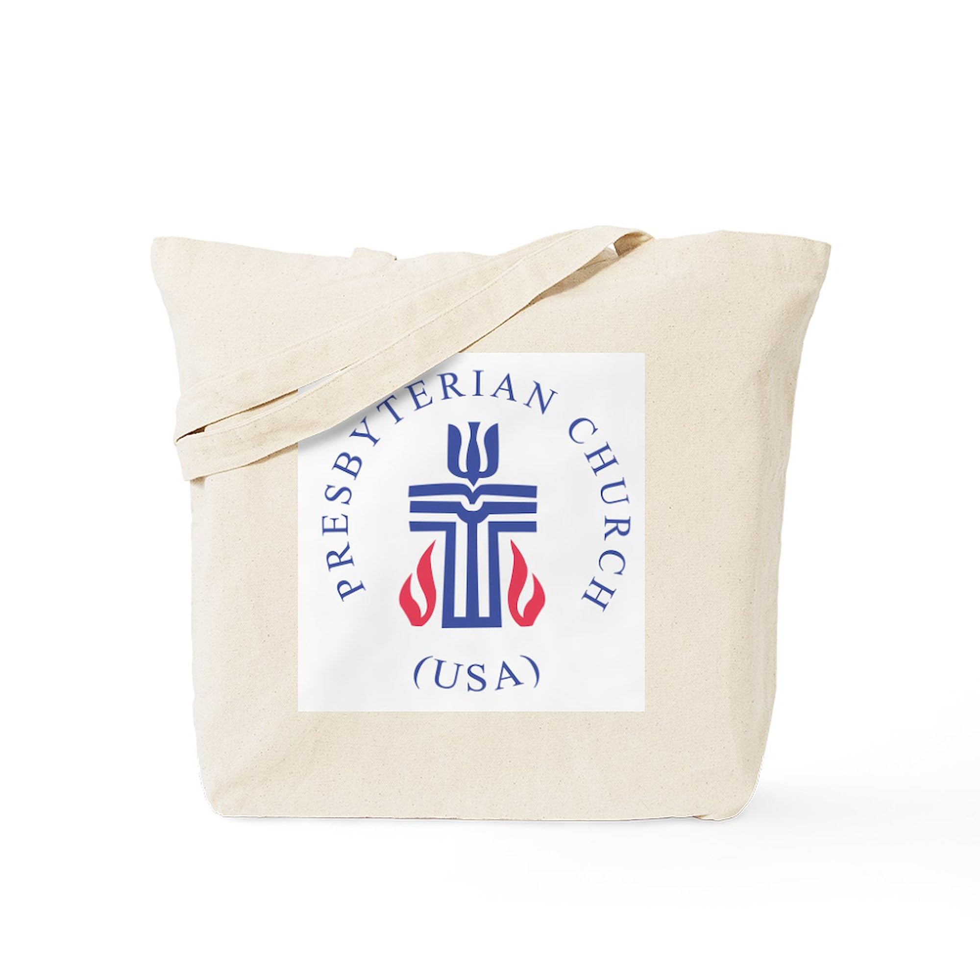 Springfield Presbyterian Church Tote Bag - Natural Canvas Reusable Shopping Bag for Groceries, Beach & Everyday Use