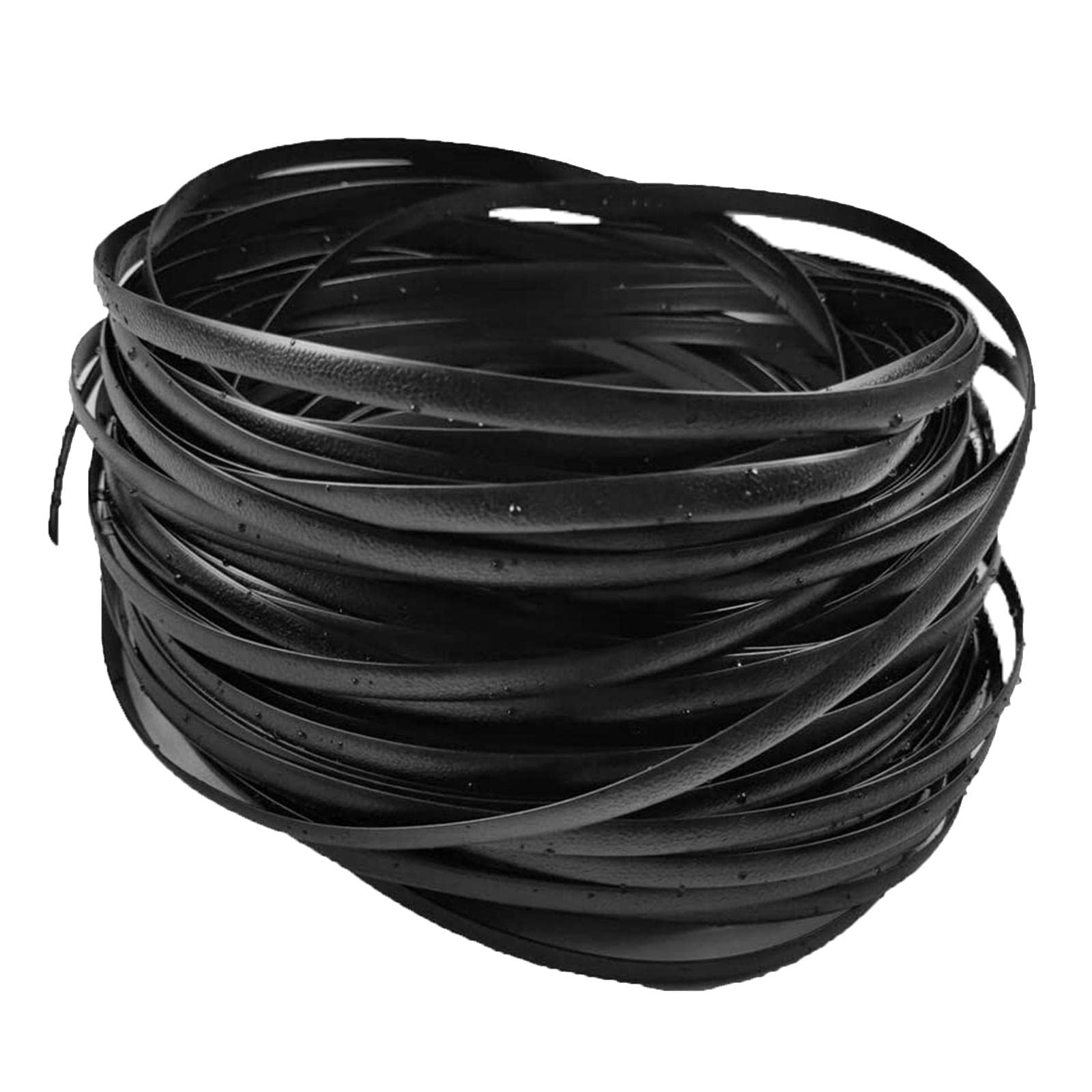 Homyl Wicker Repair Kit - Rattan Fix Material, Waterproof Flat Woven Plastic Ribbon for Garden Furniture, Patio Chairs & Rattan Sofa Basket Replacement (Black) | DIY Home Decor & Outdoor Furniture Restoration