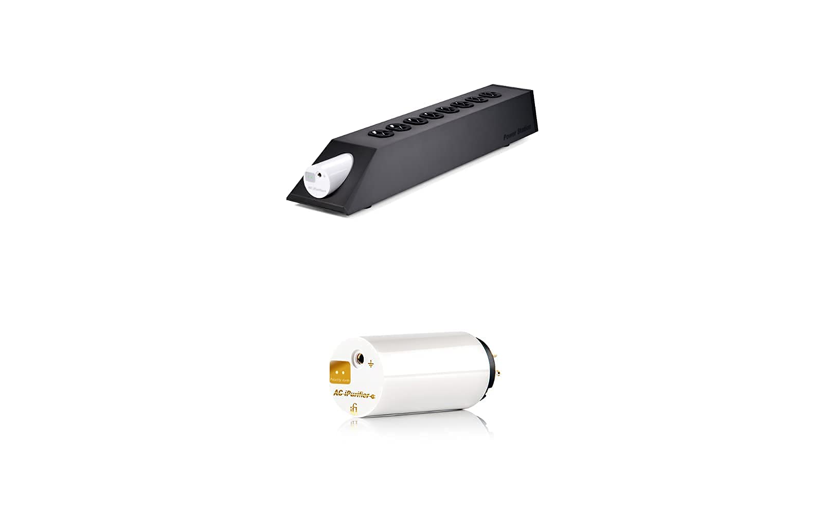 iFi Power Station & AC iPurifier Bundle - Active Power Conditioner with Surge Protection for Home Audio/Video Systems | Eliminates Electrical Noise | Perfect for Hi-Fi, Gaming & Home Theater Setups