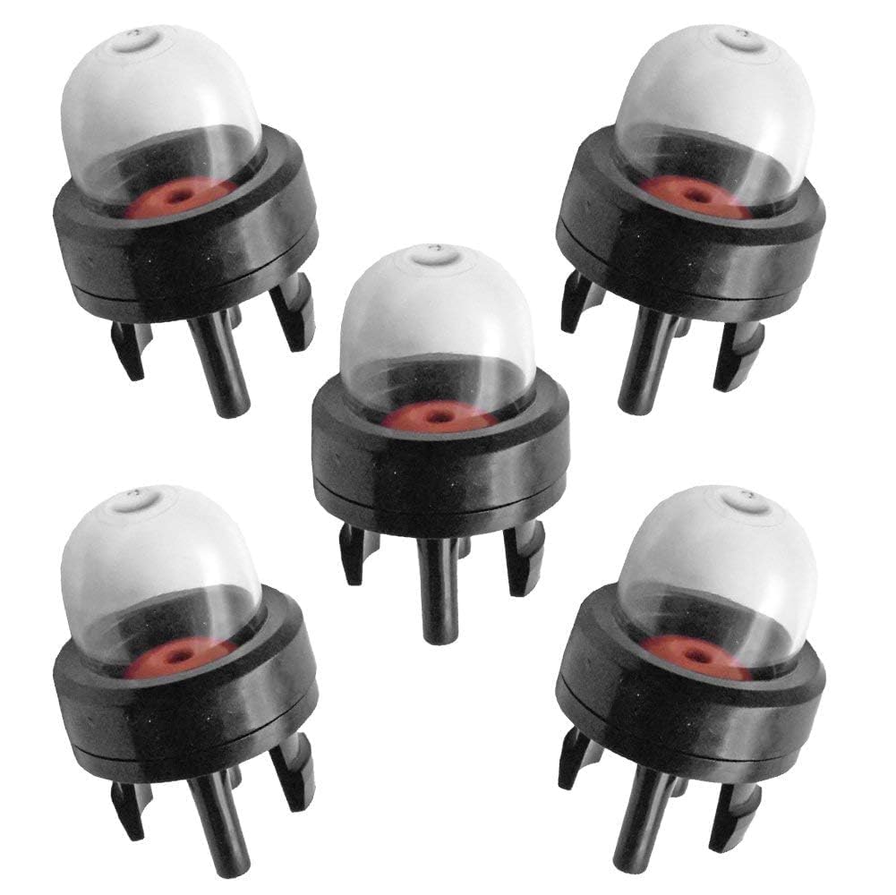 Hipa 188-512-1 Snap-in Primer Bulb Replacement for Poulan Echo Ryobi Homelite Bolens 2-Cycle Small Engines - Compatible with Chainsaws, String Trimmers & Leaf Blowers (Models 125B 125BX 125BVX BP42) - 5-Pack - Perfect for Lawn Maintenance & Outdoor Power Equipment Repair