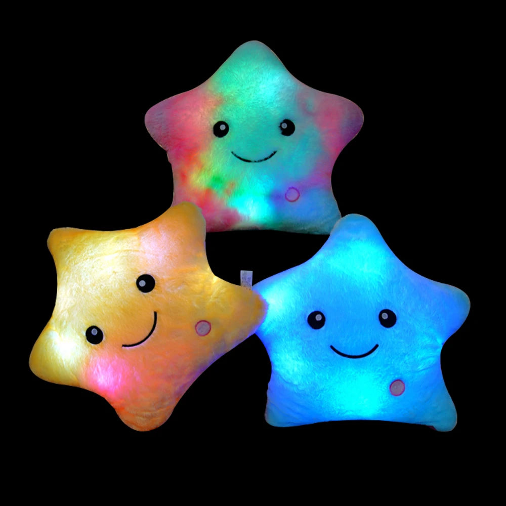 20CM Creative Glowing Star Plush Toy - LED Light Stuffed Animal for Kids, Girls, Gifts | Night Light, Room Decor, Birthday Present