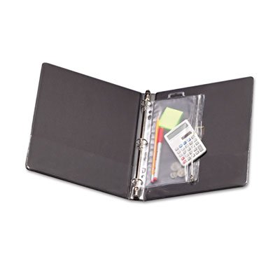 Clear/White Zippered Ring Binder Pockets 8 x 10.5 Inches - Pack of 25 for School, Office & Document Organization
