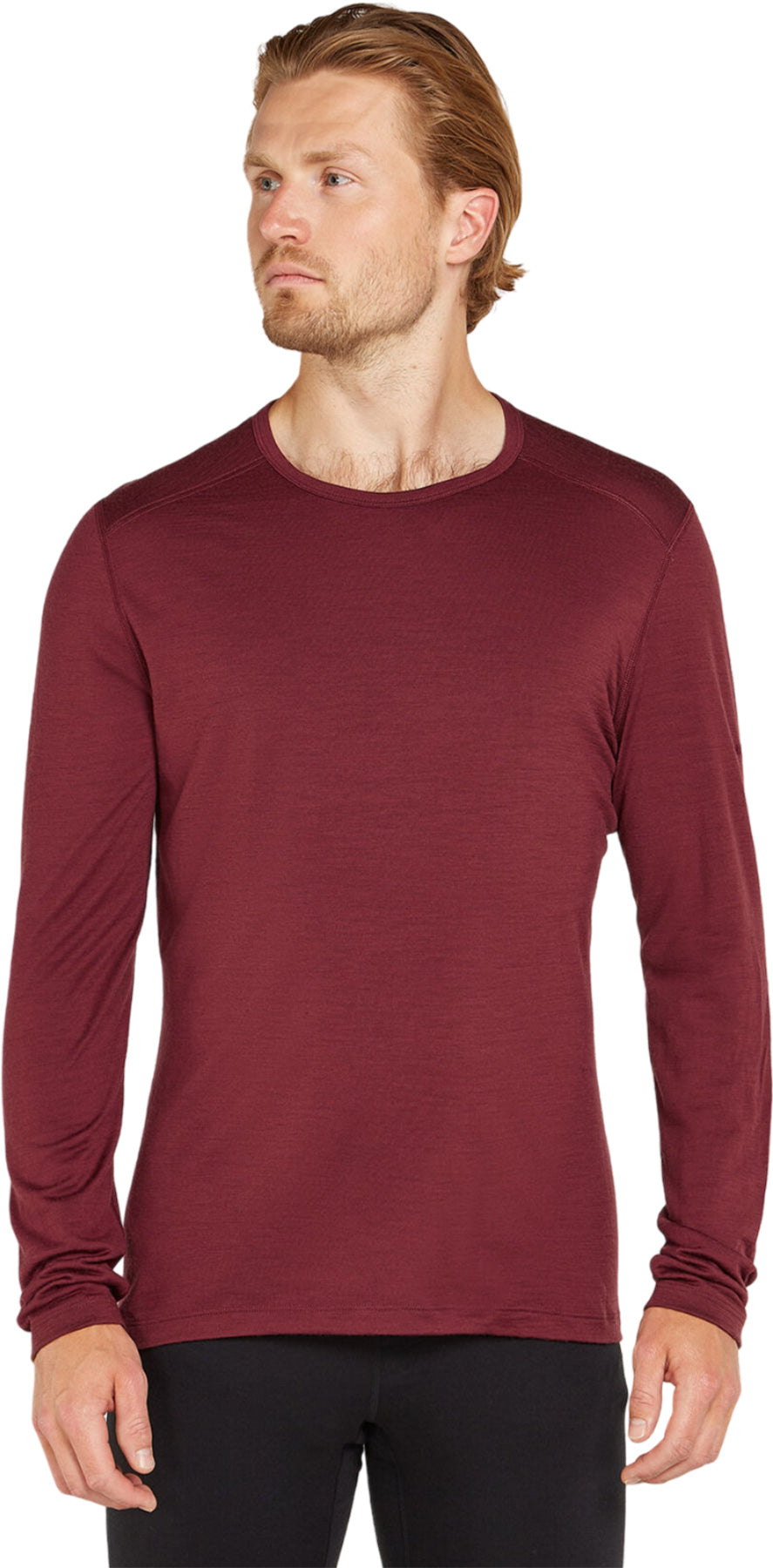 200 Oasis Long Sleeve Crew Neck T-Shirt for Men - Soft Cotton Casual Shirt - Perfect for Everyday Wear, Work & Outdoor Activities
