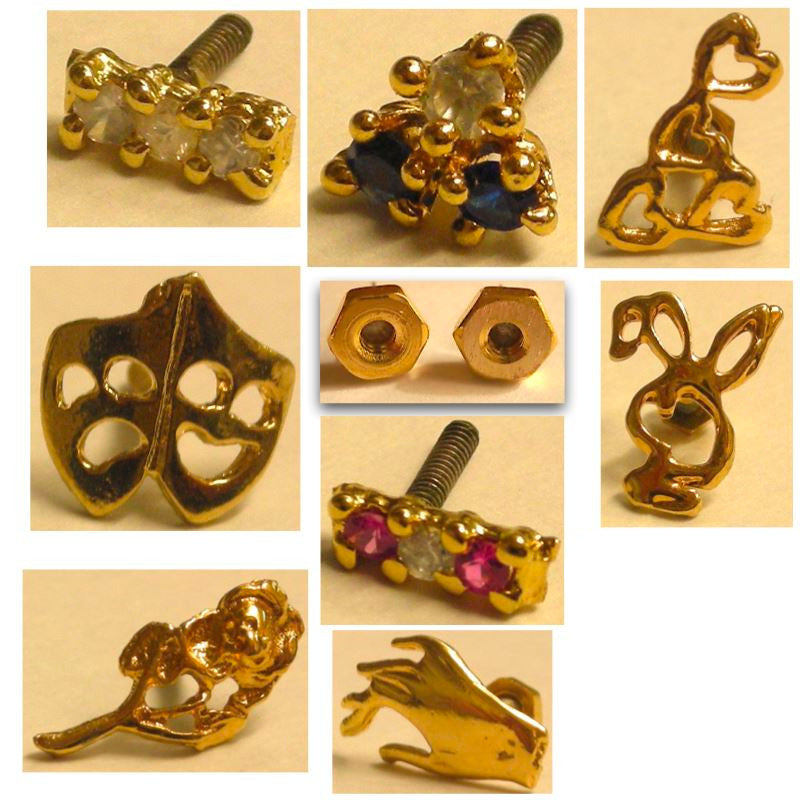 Stud Charms for Jewelry Making - DIY Earrings, Necklaces & Bracelets - Perfect for Crafting, Gifts & Fashion Accessories
