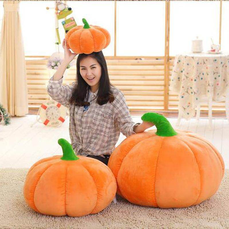 Soft Squishy Pumpkin Plush Toy - Cute Halloween Fall Decor, Stress Relief Fidget Sensory Toy for Kids & Adults | Perfect for Home Decor, Party Favors, Gifts & Anxiety Relief