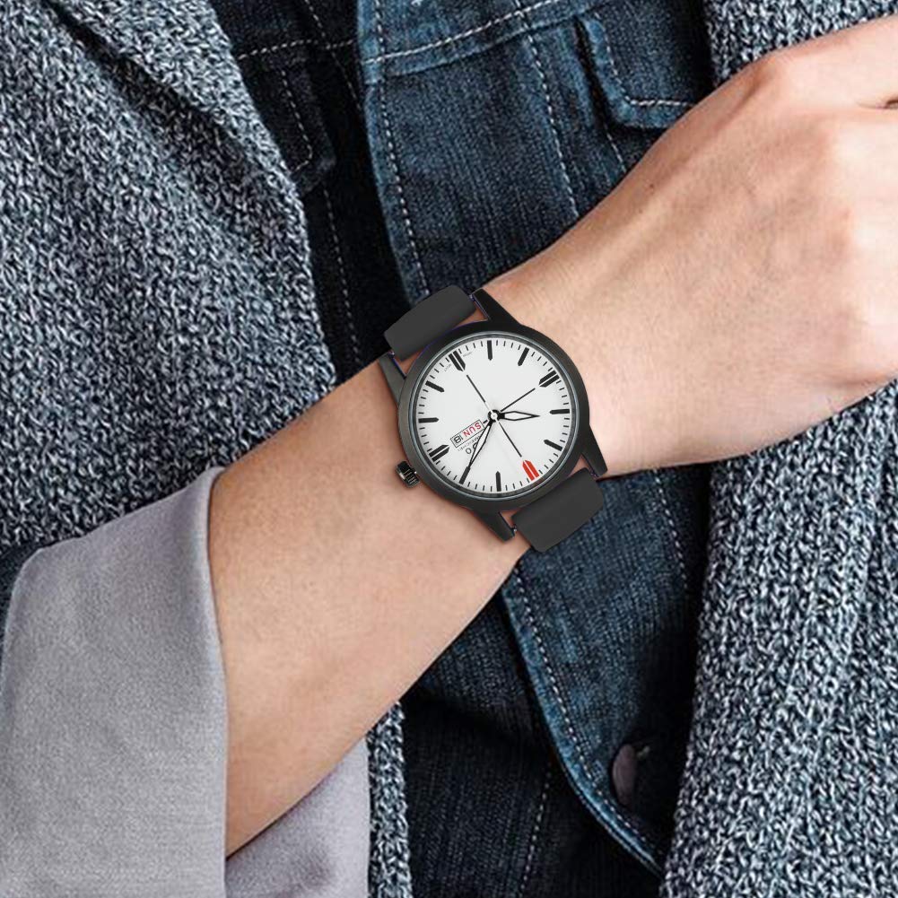 Premium Silicone Watch Band Strap - Soft, Durable & Comfortable with Stainless Steel Buckle - Perfect for Apple Watch, Samsung Galaxy & Fitness Trackers - Ideal for Workouts, Swimming & Everyday Wear