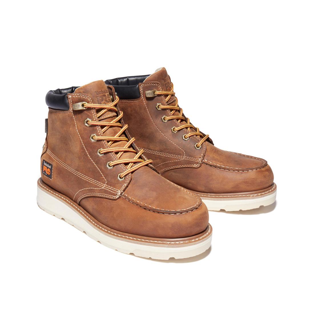 Gridworks Unisex 6 Inch Soft Toe Waterproof Work Boots - Durable & Comfortable for Construction, Hiking & Outdoor Activities