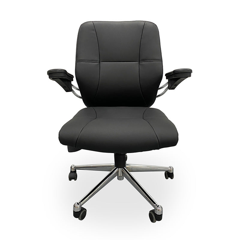 Premium Black Executive Office Chair - Ergonomic High Back Leather Chair for Home & Office Workspace, Conference Room, Gaming Desk - Adjustable Lumbar Support & Swivel Base