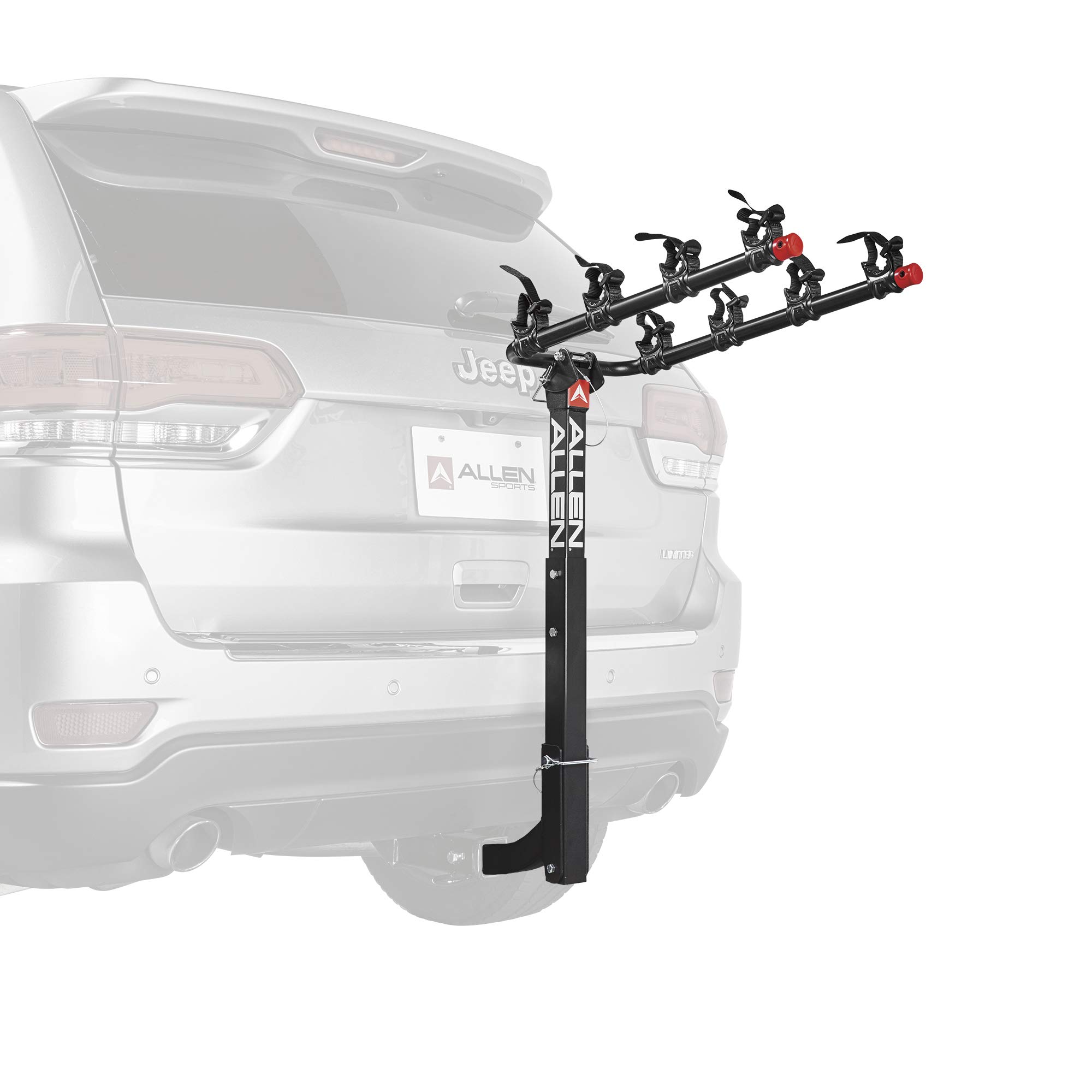Allen Sports Deluxe 4-Bike Hitch Mount Rack for 2-Inch Receiver - Heavy Duty Bike Carrier for SUVs, Trucks & Vans - Secure Transport for Road Trips, Camping & Outdoor Adventures