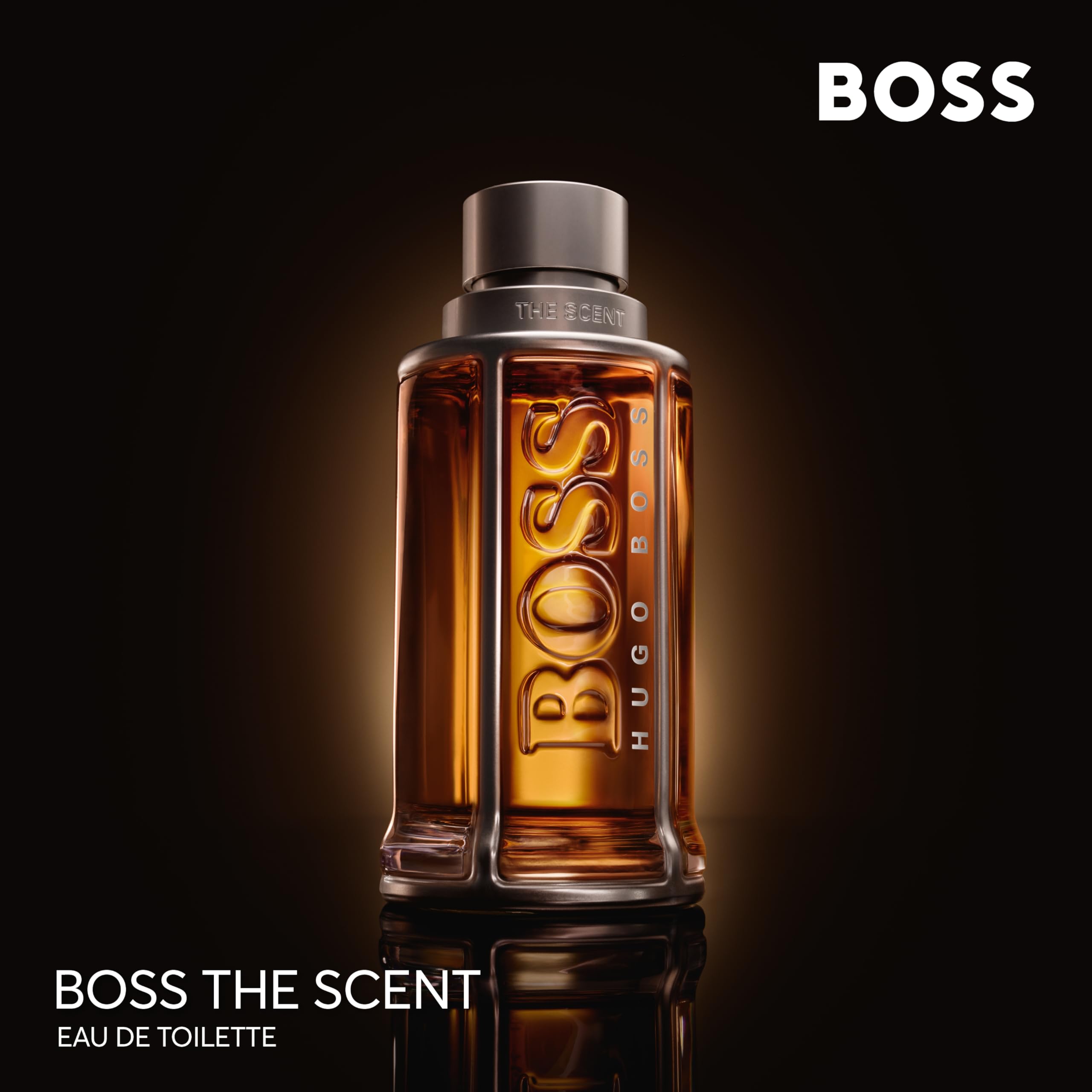 Hugo Boss The Scent Eau de Toilette for Men - Amber Cologne with Ginger, Manika Fruit & Leather Notes - Long Lasting Fragrance - Perfect for Date Night, Office & Special Occasions