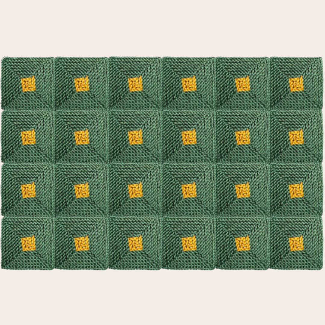 Handmade Knotted Rug - Barichara Green | Boho Chic Home Decor for Living Room, Bedroom & Office