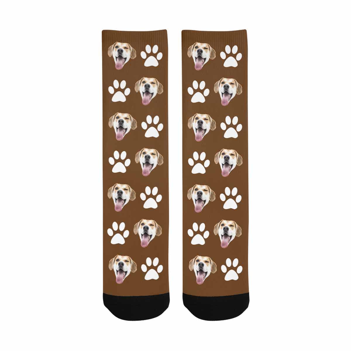 YESCUSTOM Personalized Photo Socks - Custom Pet Face Socks for Men & Women | Funny Gift Idea for Birthday, Christmas & Anniversaries | Unique Couple Socks for Special Occasions