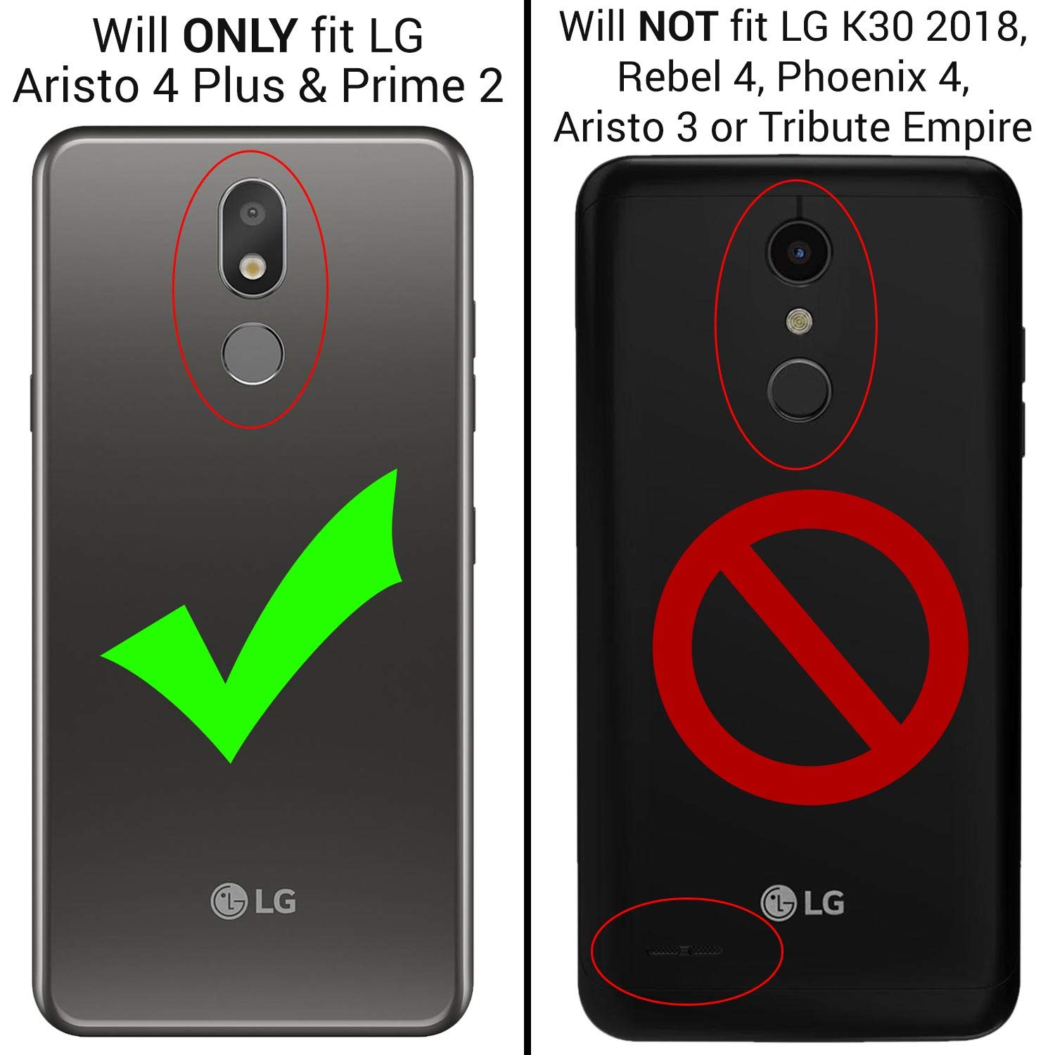 CoverON Metal Kickstand Case for LG Aristo 4 Plus & LG Prime 2 - SleekStand Series in Racing Red | Perfect for Hands-Free Viewing & Gaming