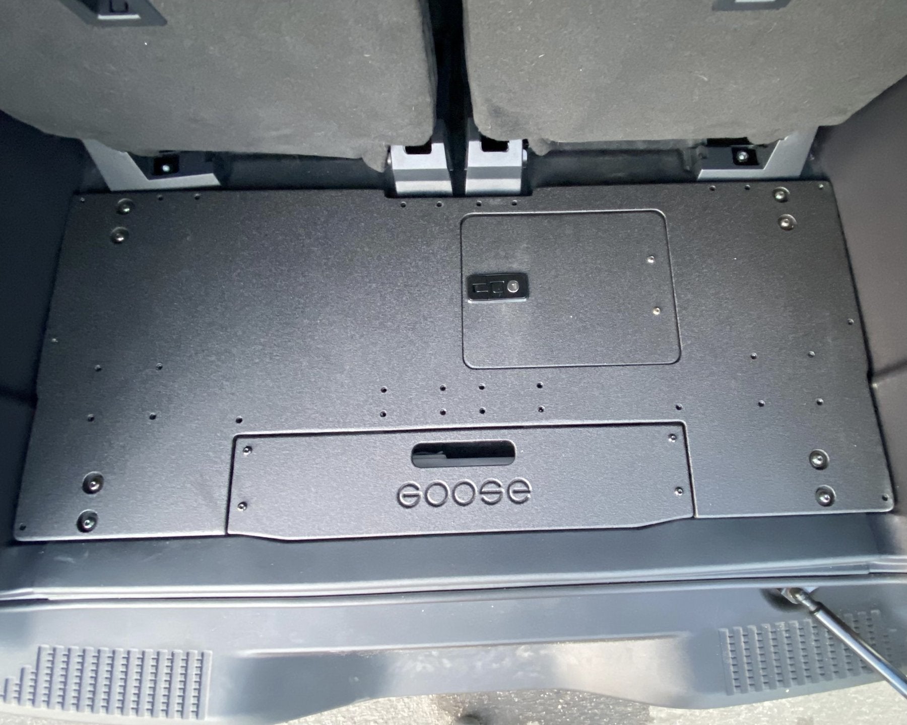 2021-2023 Ford Bronco 2-Door Rear Plate System by Goose Gear | Heavy-Duty Cargo Organizer for Off-Road Adventures & Camping Trips