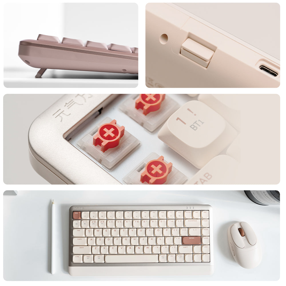 DAREU NEO84 Low Profile Mechanical Keyboard - 84 Keys Compact Design, RGB Backlit, Hot-Swappable Switches for Gaming & Office Work (Perfect for Esports, Programming & Typing)