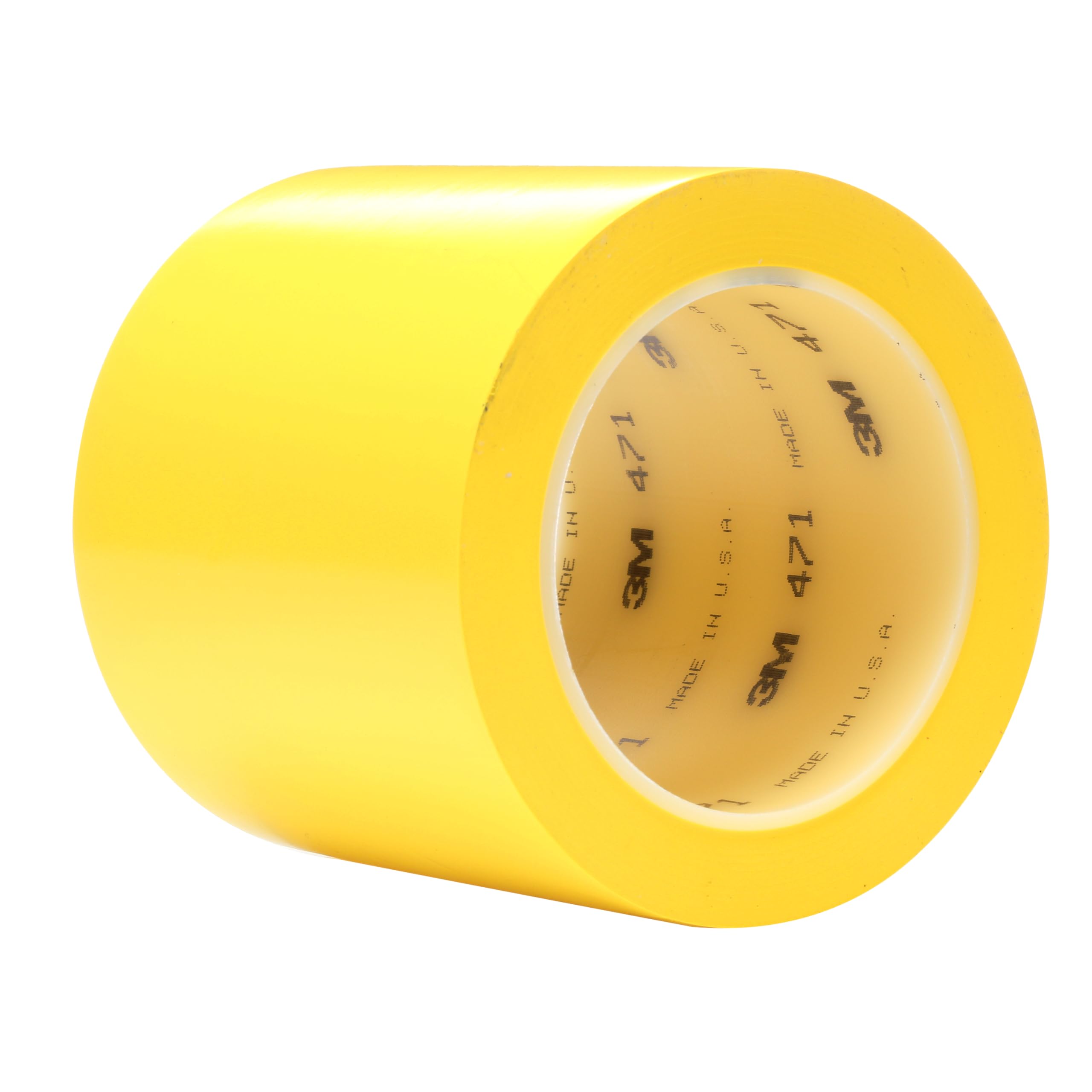 3M Vinyl Tape 471 - 4 Inch x 36 Yard Yellow Floor Marking Tape - 1 Roll Heavy Duty Safety Tape for Social Distancing, Warehouse, Factory, Parking Lot & Industrial Floor Markings - Paint Alternative for Color Coding & Safety Marking
