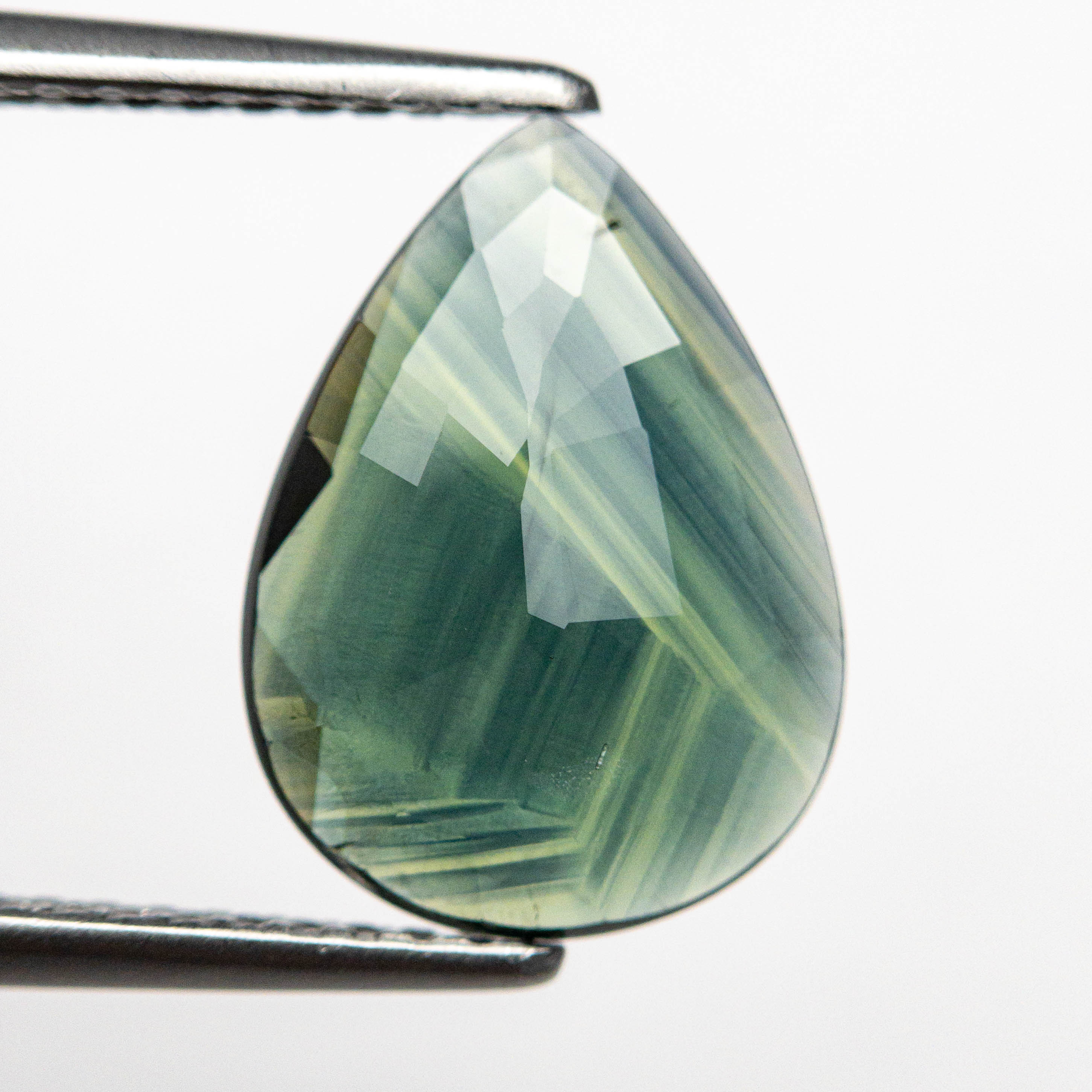 2.39ct Natural Pear-Cut Blue Sapphire Gemstone - 12.50x9.14x2.34mm Double Cut Loose Stone for Jewelry Making (23433-17) | Engagement Rings, Pendants & Fine Jewelry Designs
