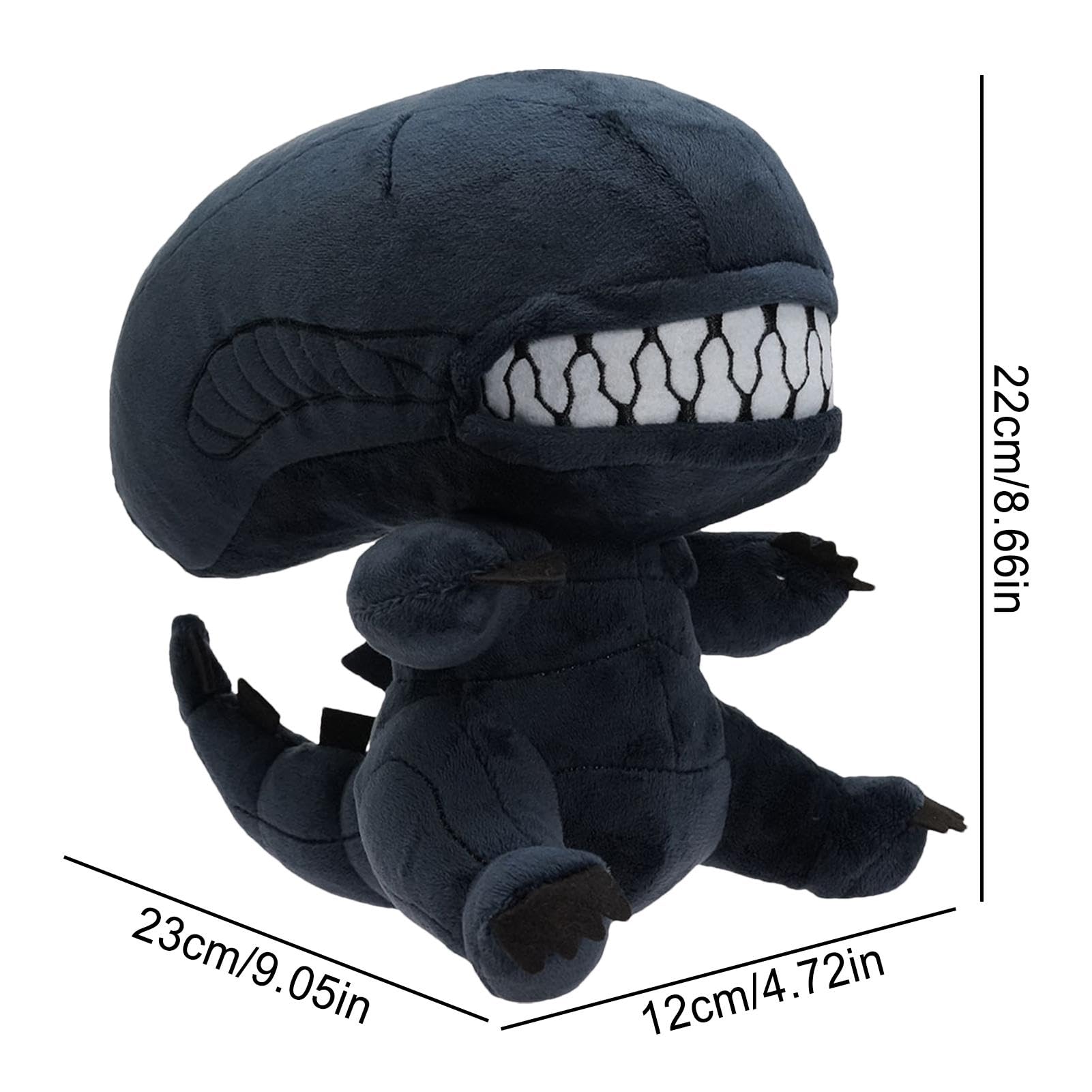 Xenomorph Alien Plush Toy - 9-inch Soft Alien Doll, Facehugger Action Figure - Perfect for Horror Movie Fans, Sci-Fi Collectors & Gift Giving