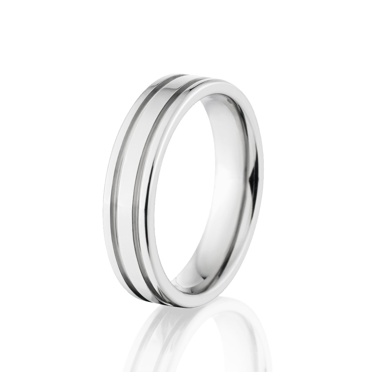 Premium 5mm Cobalt Wedding Band for Men - Comfort Fit Cobalt Chrome Ring - USA Made Durable Cobalt Ring - Perfect for Engagement, Anniversary & Everyday Wear