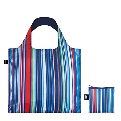 LOQI NAUTICAL Collection Bags - Waterproof & Lightweight Reusable Shopping Tote - Perfect for Beach, Travel & Grocery Shopping