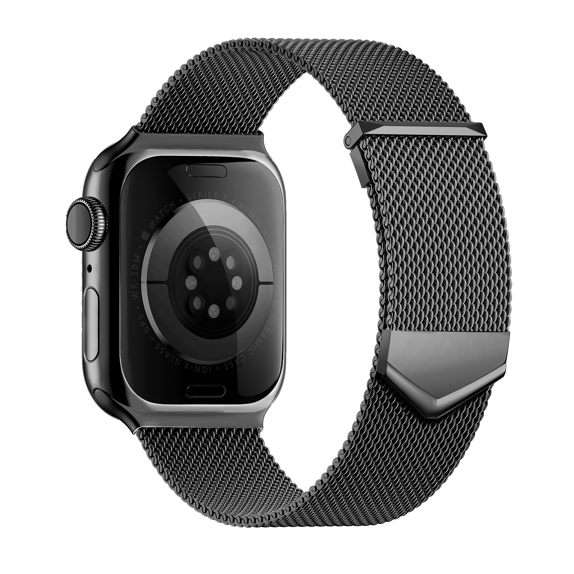 Premium Magnetic Mesh Band for Apple Watch 38mm 40mm 41mm 42mm 44mm 45mm 49mm - Stainless Steel Loop Strap Compatible with iWatch Series Ultra/8/7/6/5/4/3/2/1/SE - Perfect for Workouts, Running & Everyday Wear