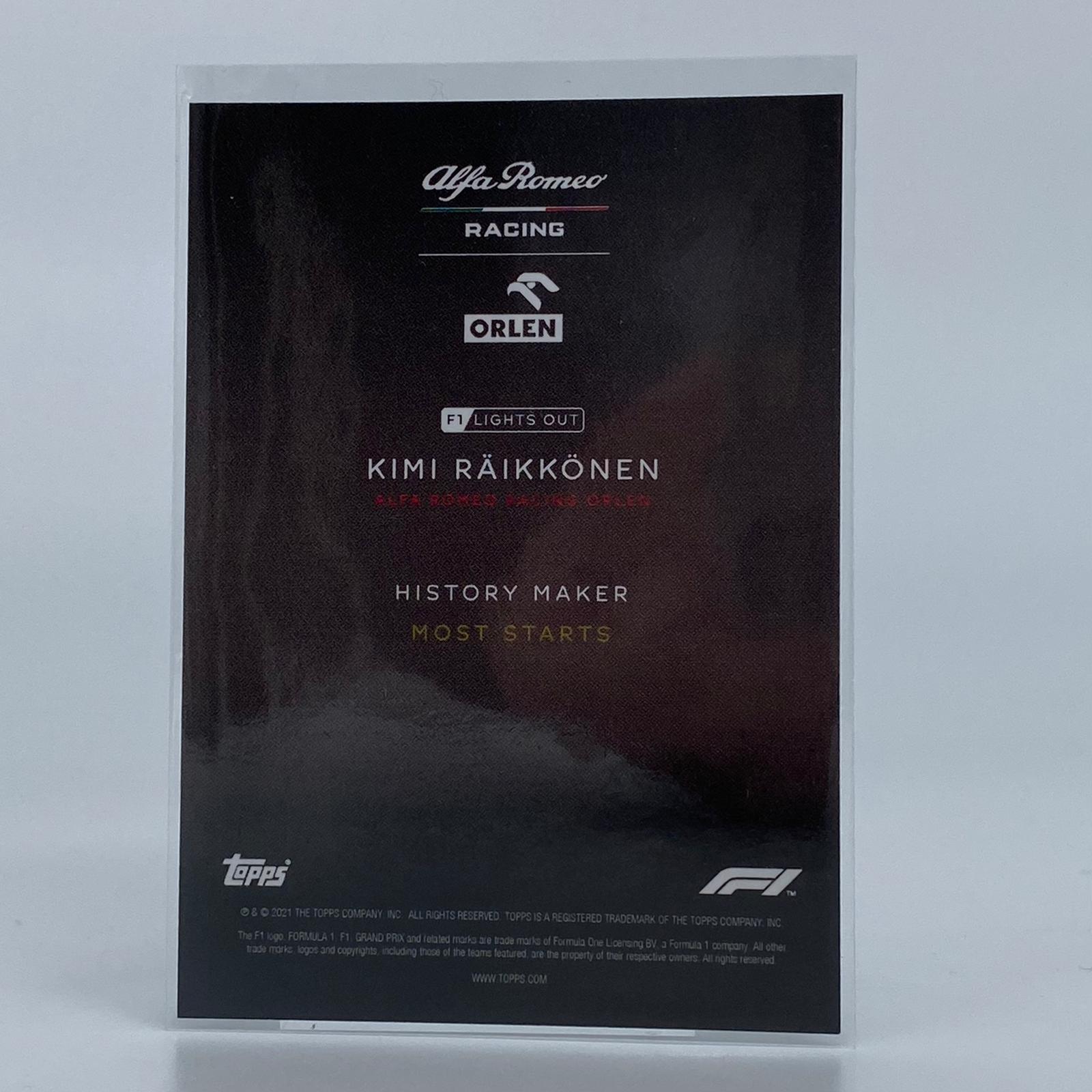 75 Kimi Raikkonen History Maker - F1 Racing Legend Collectible - Perfect for Motorsport Fans & Memorabilia Collectors