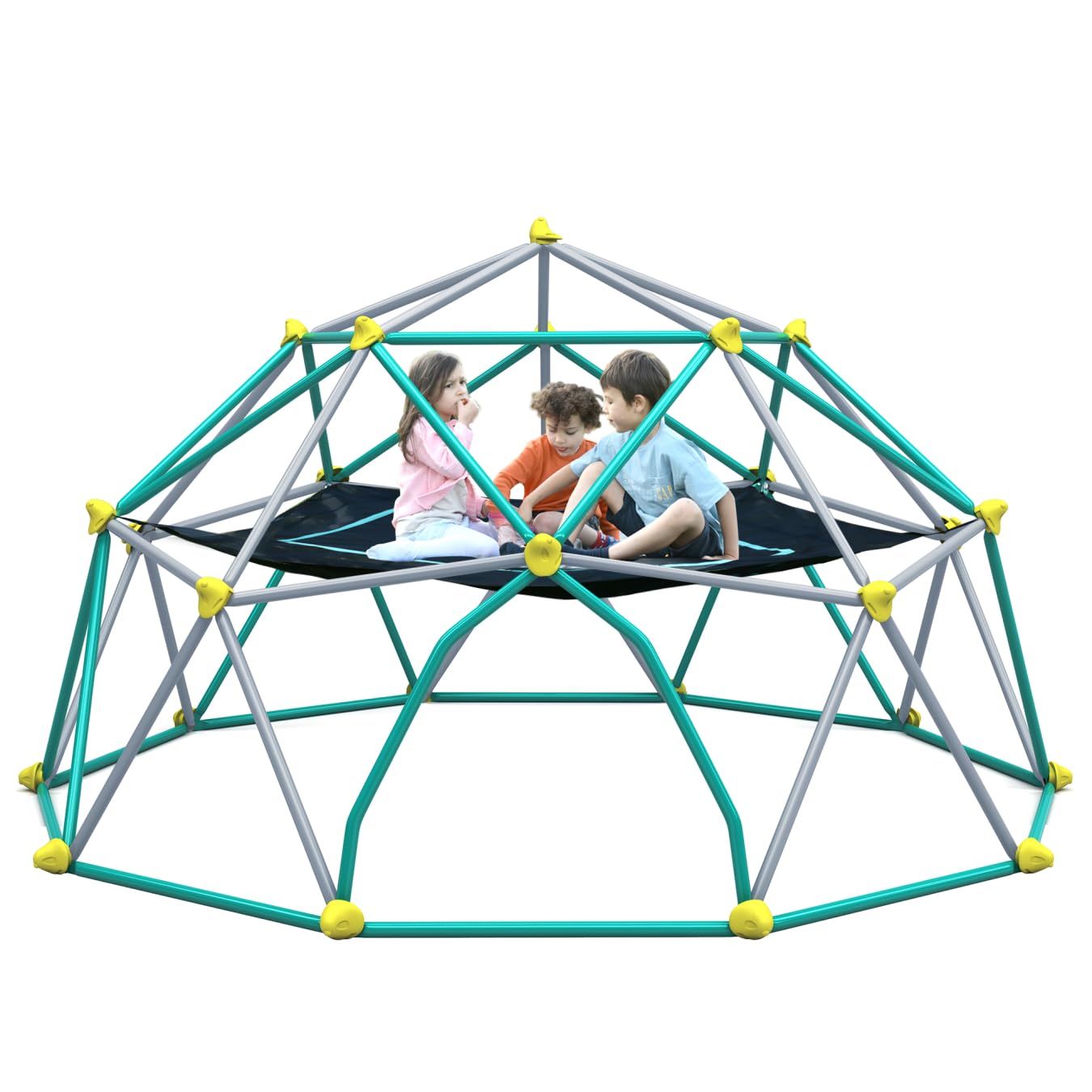 13ft Outdoor Climbing Dome with UV-Resistant Steel Frame & Canopy - 1000 lbs Weight Capacity - Geometric Jungle Gym for Backyard, Garden & Playground - Perfect for Kids Outdoor Play, Fitness Training & Adventure Activities