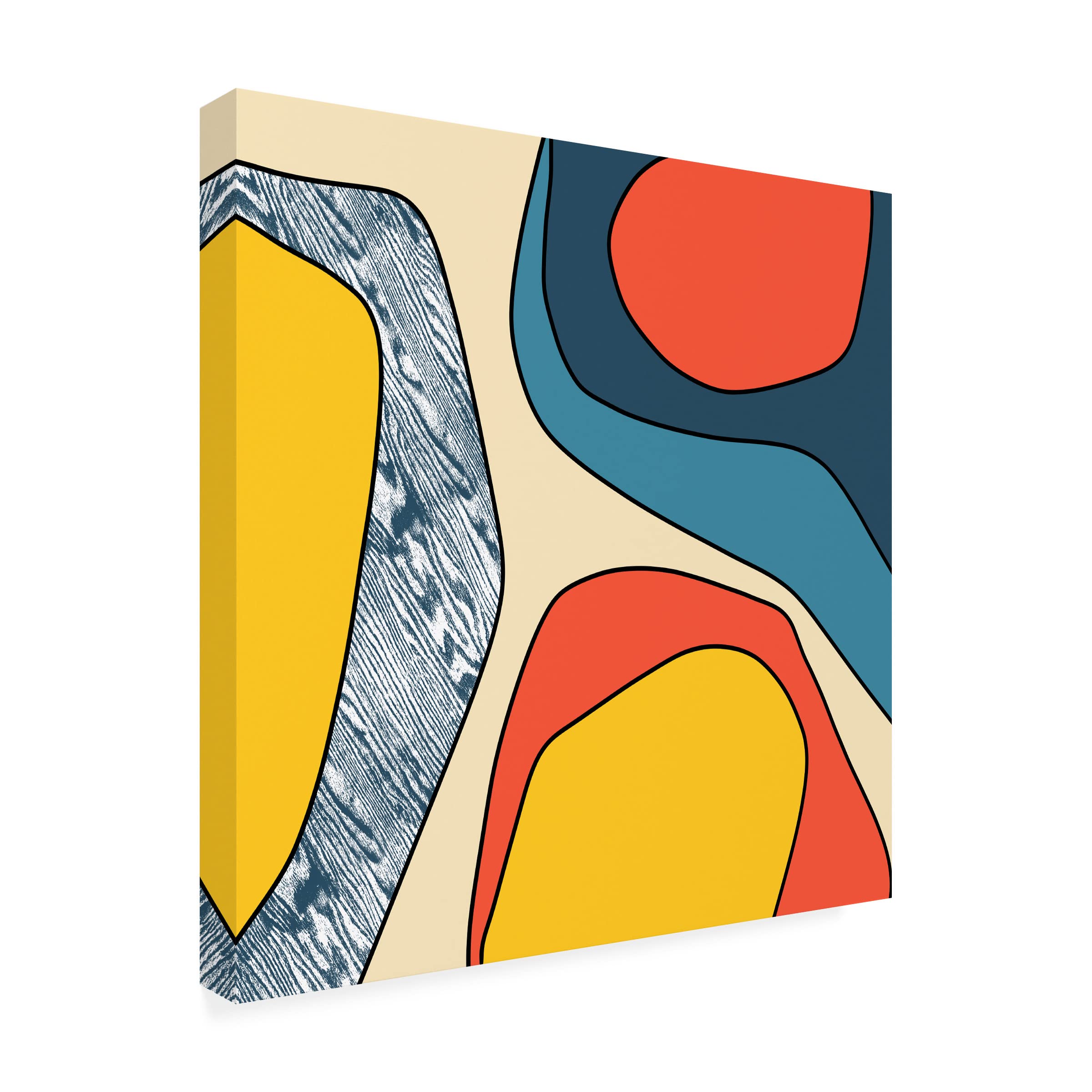 Trademark Fine Art 'Wood' Canvas Art by Trish Sierer - Nature-Inspired Wall Decor for Living Room, Bedroom & Office