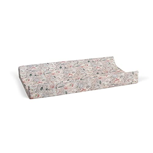 Premium Bamboo Jersey Baby Changing Pad Cover - Soft & Breathable, Pink Floral Design | Perfect for Nursery, Diaper Bags & On-the-Go Parenting