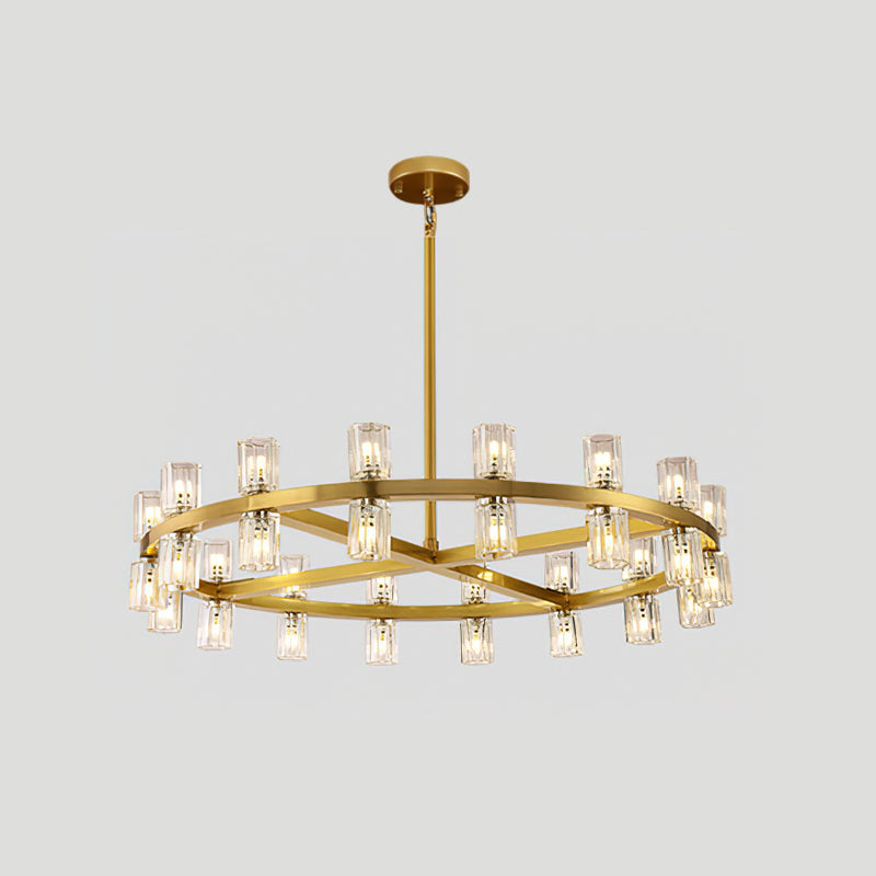 Akolia Crystal Chandelier - Elegant Lighting Fixture for Dining Room, Bedroom & Living Room | Modern Home Decor | Perfect for Weddings & Special Events