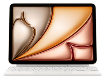 Apple Magic Keyboard for iPad Air 13-inch (M3) - US English Layout - White (MDFW4LL/A) | Perfect for Work, Study & Creative Projects