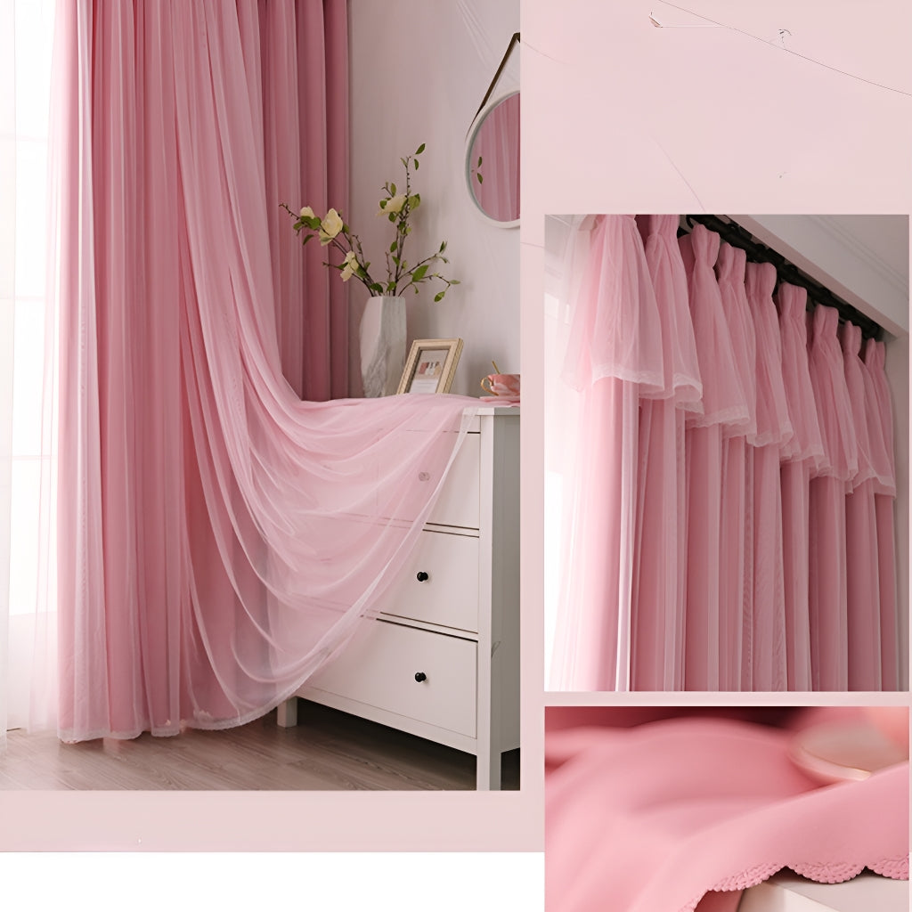 Elora Two-Layer Soundproof Blackout Curtains - Custom Size for Noise Reduction & Light Blocking - Perfect for Bedrooms, Home Theaters & Offices
