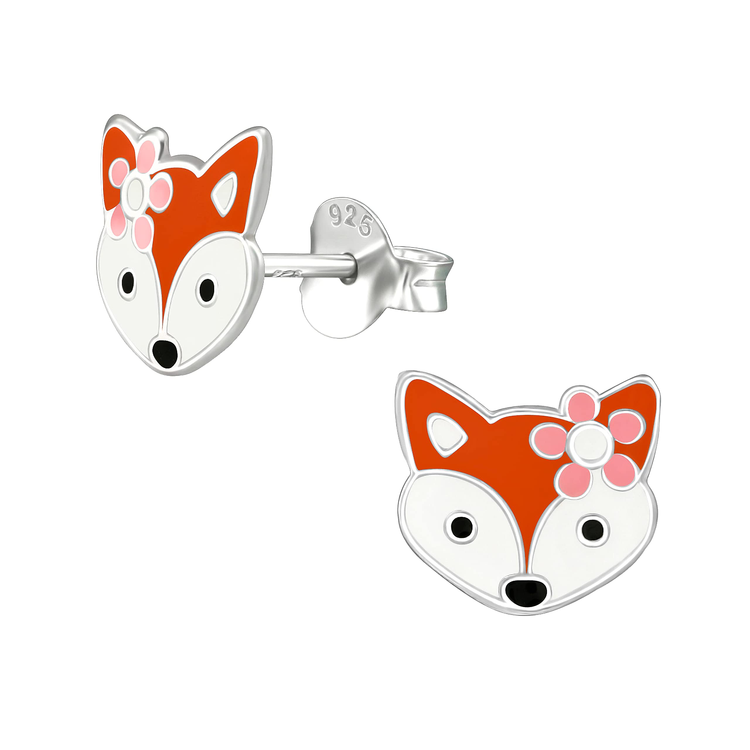 925 Sterling Silver Fox Earrings for Women - Elegant Animal Jewelry Gift for Birthday, Christmas & Everyday Wear