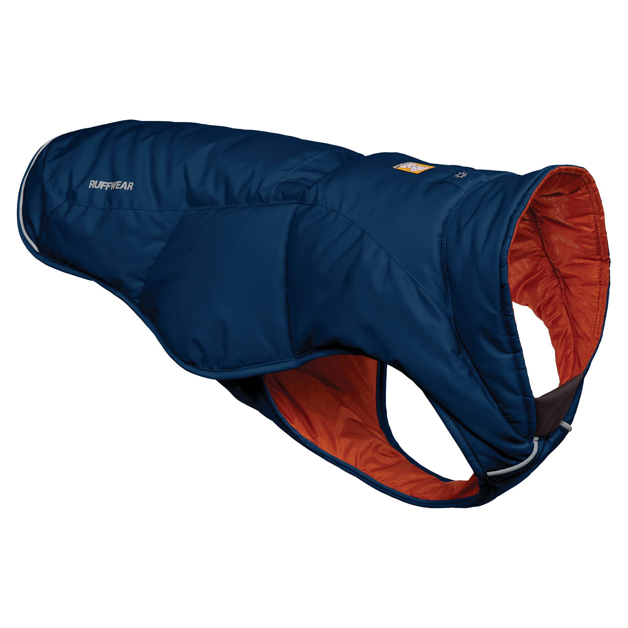 RUFFWEAR Quinzee Insulated Water-Resistant Dog Jacket with Stuff Sack - Blue Moon XXS - Winter Coat for Small Dogs, Outdoor Adventures & Cold Weather Protection