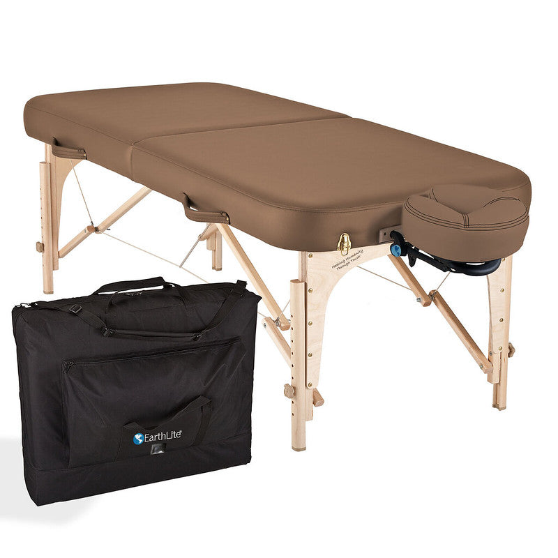 Earthlite Spirit Portable Massage Table with Carrying Case - Professional Foldable Massage Bed for Therapists, Home Use, Spa & Reiki Sessions - Ideal for Mobile Massage Business & Relaxation Therapy