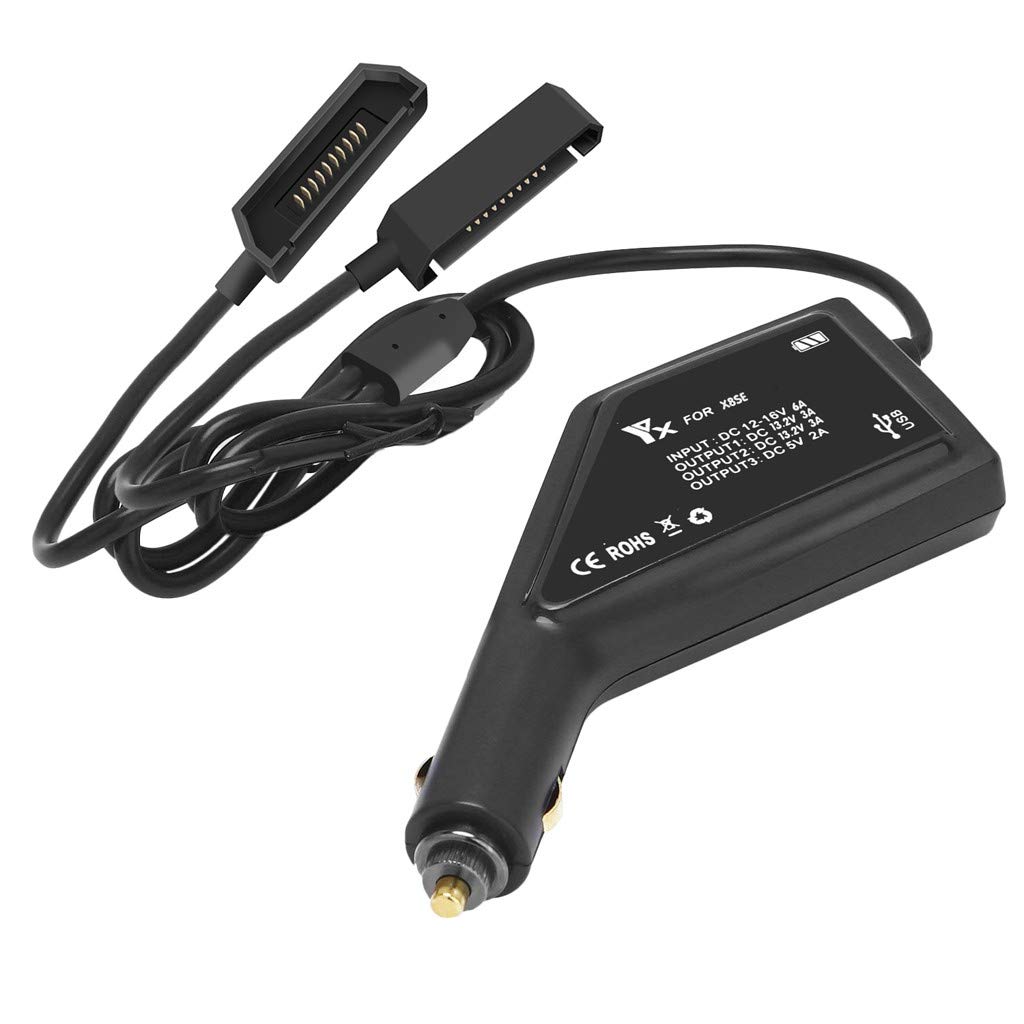 PINGPING Control X8 Drone Remote Charger - USB Multi-Charger for 3 Batteries, Smart Speed Control for Drones, RC Cars & Helicopters (Black) - Perfect for Outdoor Adventures, Aerial Photography & Racing