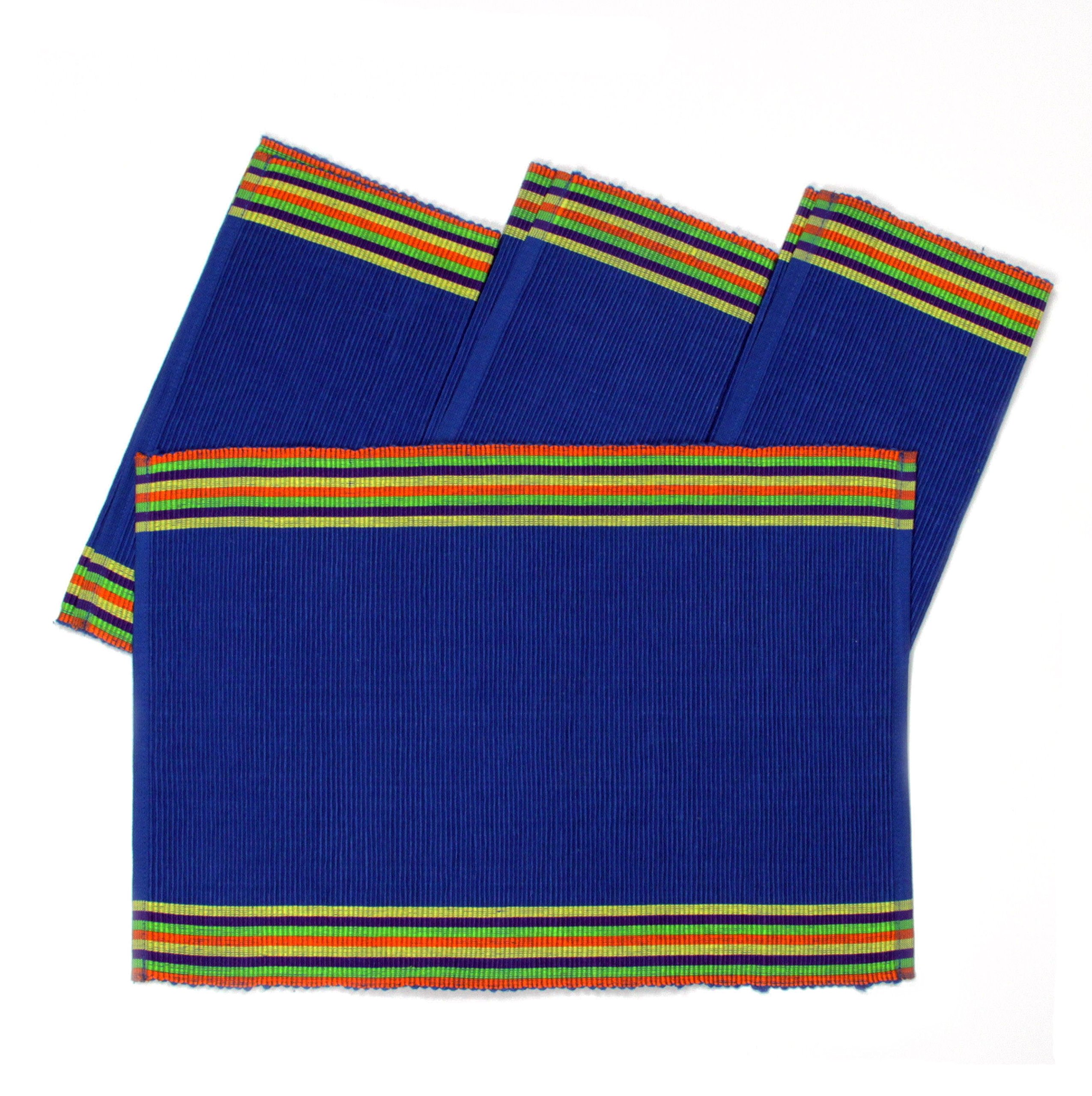 Premium Non-Slip Blue Kitchen Placemats Set of 4 - Waterproof Washable Dining Table Mats for Home & Restaurant Use - Perfect for Everyday Meals, Dinner Parties, and Holiday Gatherings