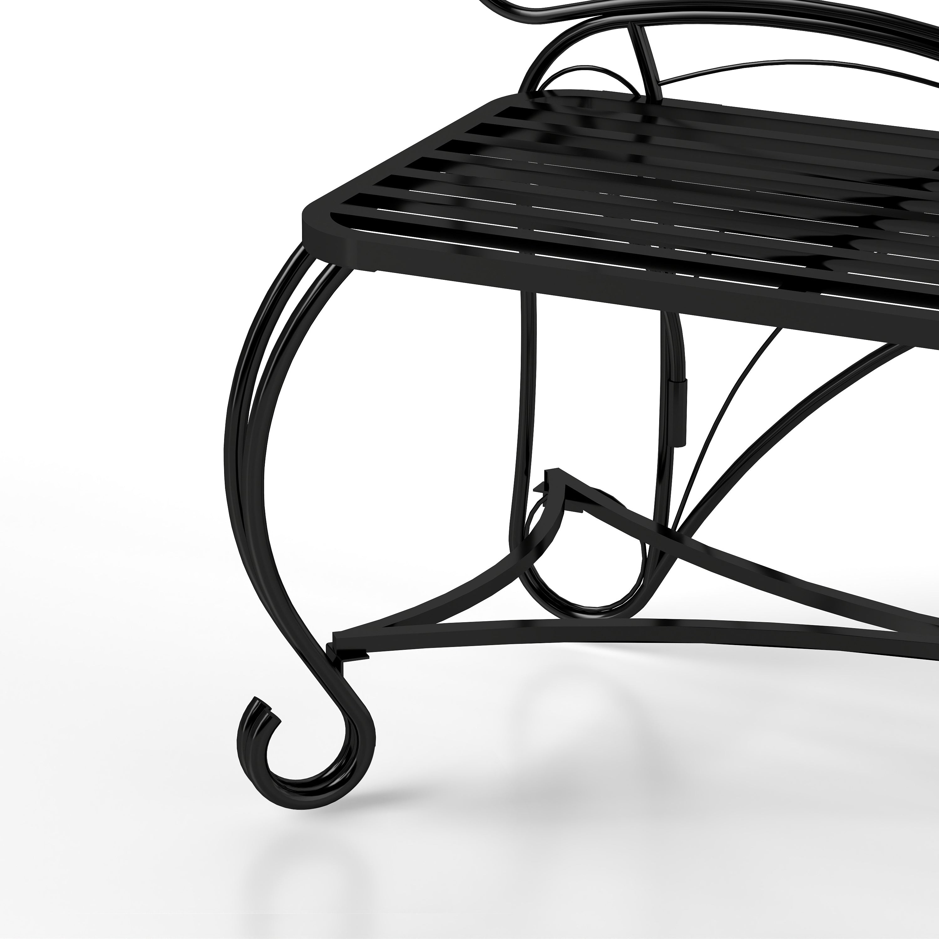 Elegant Butterfly Cast Metal Garden Bench - Durable Outdoor Patio Seat for Garden, Yard, Park & Entryway - Perfect for Relaxing, Decorating Outdoor Spaces & Enhancing Curb Appeal