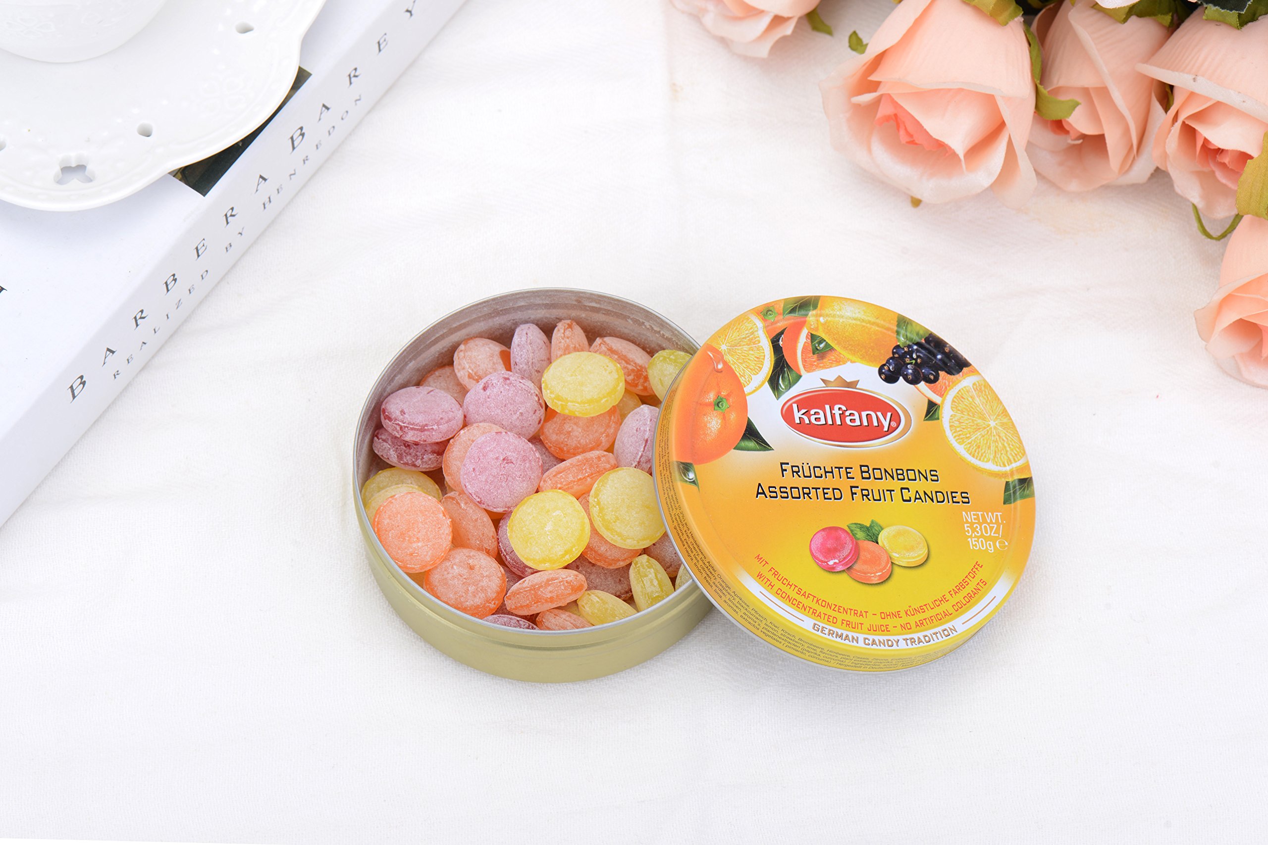 Kalfany Assorted Fruit Flavored Hard Candies - 150g/5.3oz Bulk Pack - Perfect for Party Favors, Office Snacks & Gift Baskets