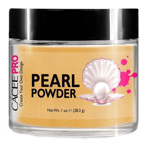 Cacee Pearl Powder Nail Art #39 Dandelion Yellow - Premium Nail Polish for Gel & Acrylic Nails - Perfect for Salon, Home Manicure & Nail Art Designs
